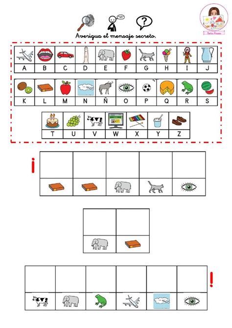 Descifra El Mensaje Secreto Worksheet Psicopedagogia