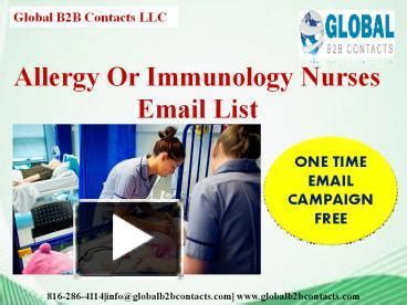 Ppt Allergy Or Immunology Nurses Email List Powerpoint Presentation