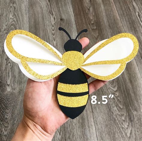 Pcs D Bumble Bee Paper Wall Decor What Will It Bee Etsy