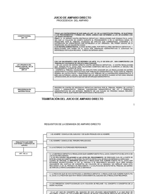 Diagramas Del Juicio De Amparo Descargar Gratis Pdf Sentencia Ley Judicaturas