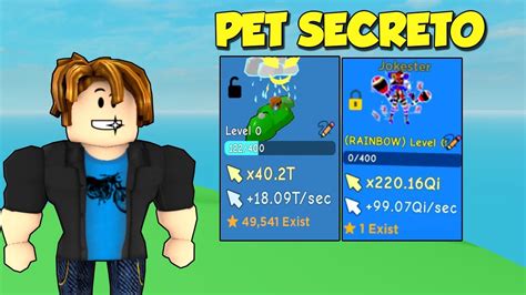 Peguei O Novo Pet Secreto Da Nova Atualizal Ao No Clicker Simulator