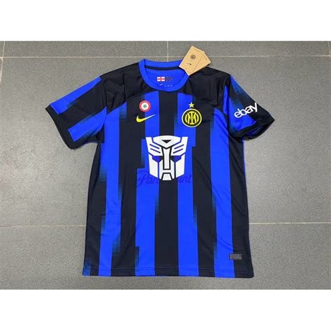 Jual TRANSFORMER JERSEY BOLA INTER HOME SPONSOR TRANSFORMER GRADE ORI