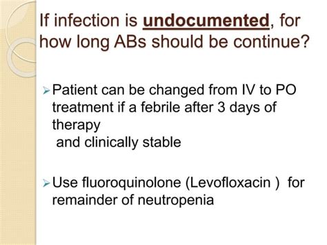 Febrile Neutropenia Approach And Treatment Ppt