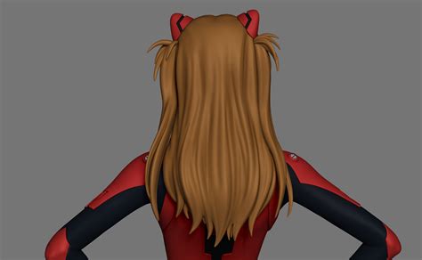 Asuka From Evangelion 3d Model 3d Printable Cgtrader