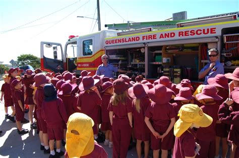 Local Firies visit Ithaca Creek State School