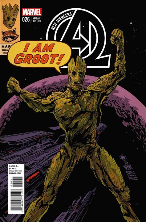 New Avengers 26 Rocket Raccoon Groot Cover Fresh Comics