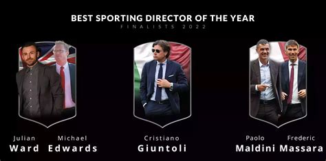 Paolo Maldini Frederic Massara Best Sporting Director Of The Year