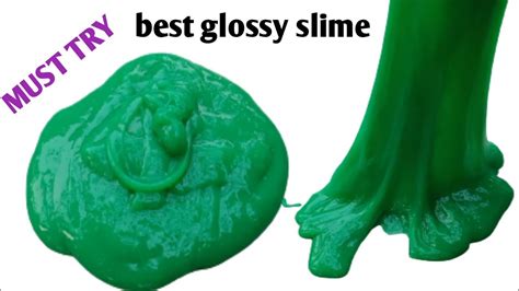 Great Way To Make Glossy Slime With Water How To Make No Borax No Activator Slime Making Slime