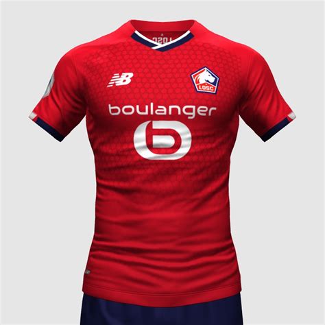 OFFICIAL 21 22 LOSC Lille X New Balance Home FIFA 23 Kit Creator