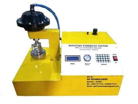 Sg Tech Digital Pneumatic Bursting Strength Tester At Best Price In Roorkee