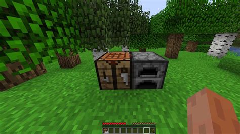 Once You Put A Furnace Next To A Crafting Table Its A Home Minecraft