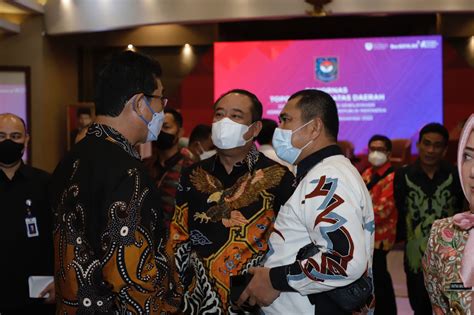 Bupati Bungo H Mashuri Sp Me Menghadiri Rakornas Yang