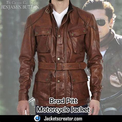 Brad Pitt Motorcycle Benjamin Button Leather Jacket Jackets Creator