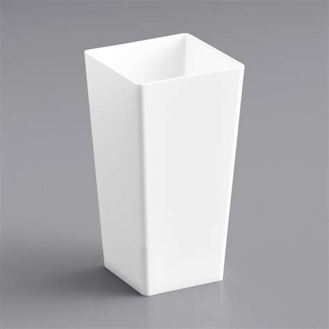 Visions White Square Plastic Mini Cup 3 Oz 200 Case