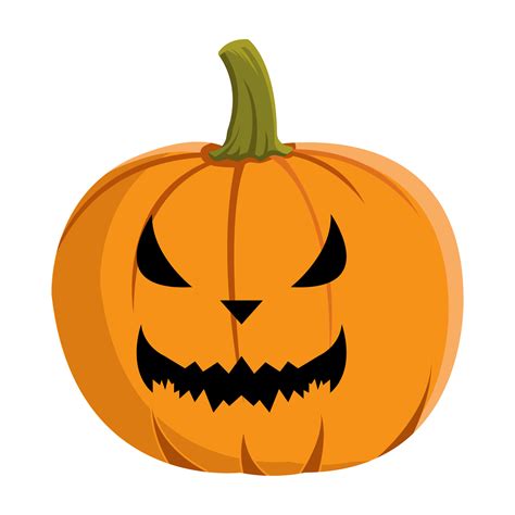 Free Pumpkin Lantern PNG With A Scary Face For Halloween Event