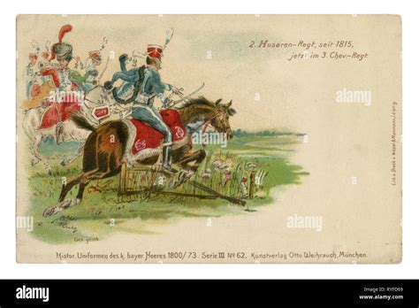 German Historical Postcard Lithography Of The Late 19th Century A