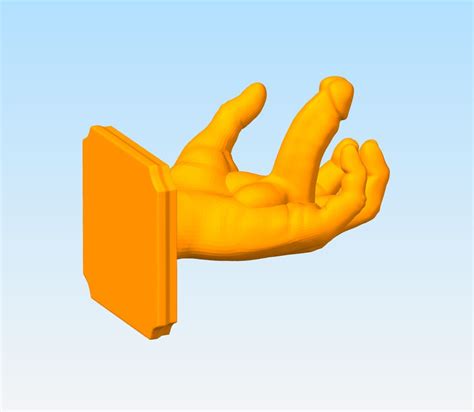 Palm Penis Stl File Hand With Penis D Printable Model Nude Dick