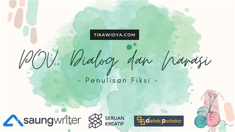 Webinar Penulisan Gratis Tika Widya Ke Pov Dialog Dan Narasi Youtube