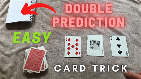 Easy Double Prediction Card Trick Predict The Future Easy Sleight Of