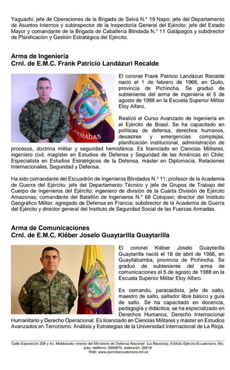 Ej Rcito Ecuatoriano On Twitter Bolet N De Prensa Sobre La