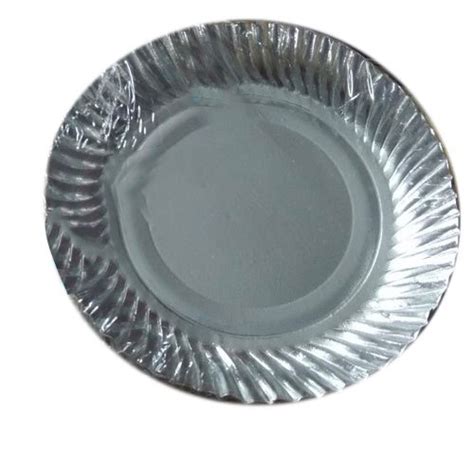 10 Inch Wrinkle Silver Foil Paper Plates For Event And Party Supplies