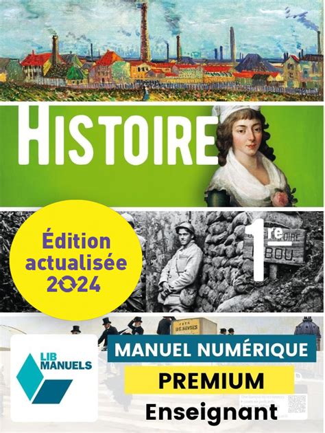 Histoire 1re Ed Num 2024 Lib Manuel Numérique Premium Actualisé