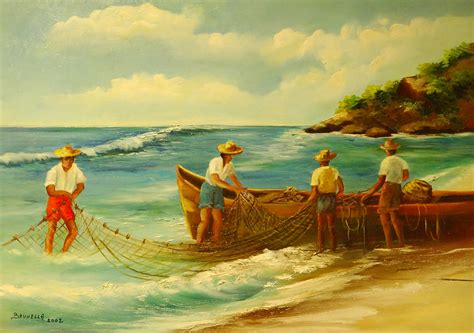 Blog Sos Rios Do Brasil Artistas Homenageiam Os Pescadores Em Seus Quadros