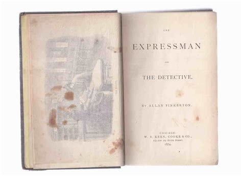 The Expressman And The Detective By Allan Pinkerton 1874 1st Edition