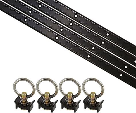 Amazon Us Cargo Control Black Powder Coated Aluminum L Track Tie