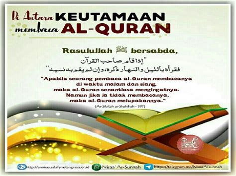 Diantara Keutamaan Membaca Al Quran