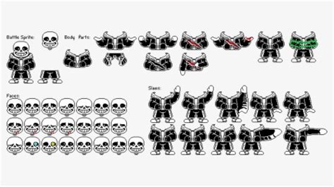 Pixel Art Sans Battle Sprite Grid Bmp Flow