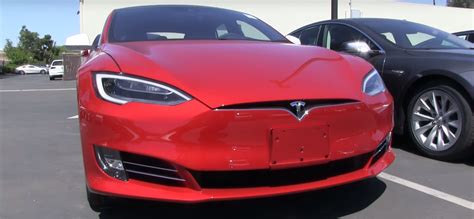 A Close Look At The Updated Tesla Model S With New Front Fascia