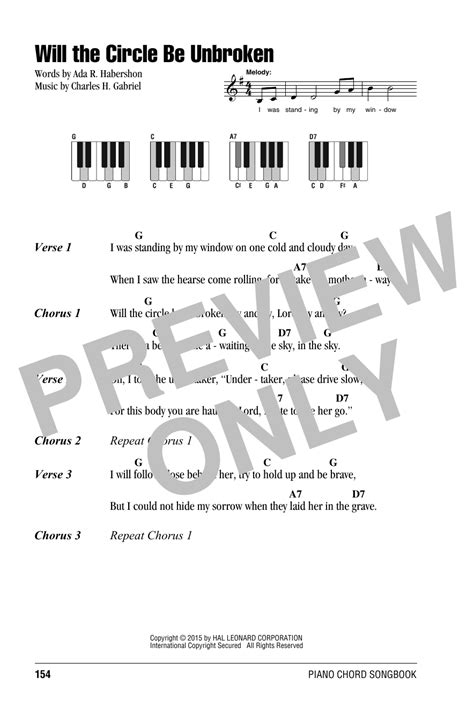 Will The Circle Be Unbroken Sheet Music Direct