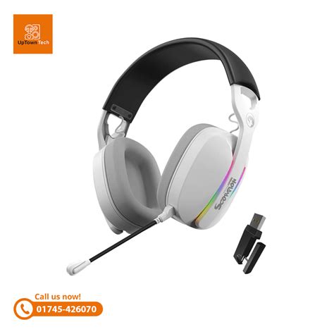 Hg W Wh Rgb Lightweight Wireless Gaming Headset Uptown Tech