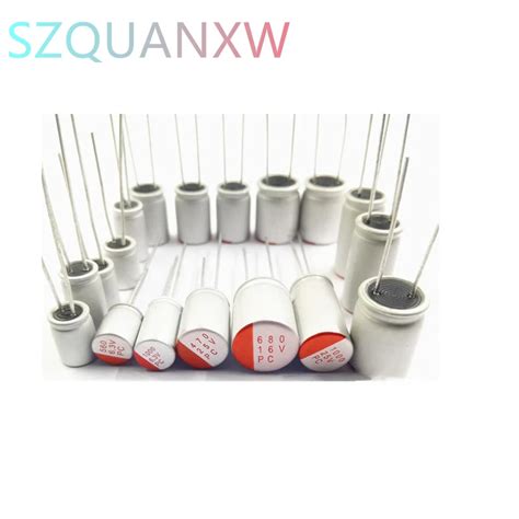 10Pcs DIP Solid Electrolytic Capacitor Super Low ESR 25V 35V 50V10UF