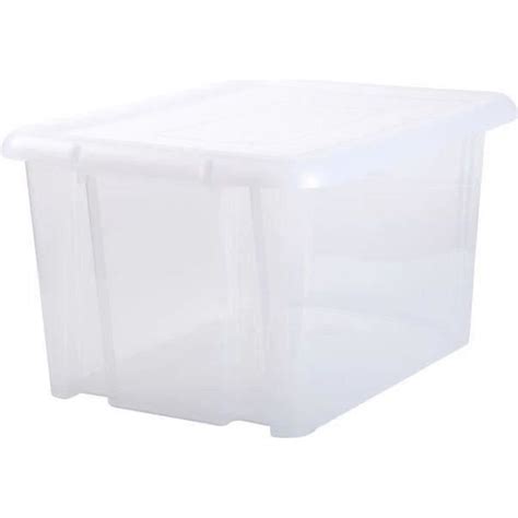 EDA PLASTIQUE Boîte de rangement Funny Box 80 L Naturel 64 7 x 49 5