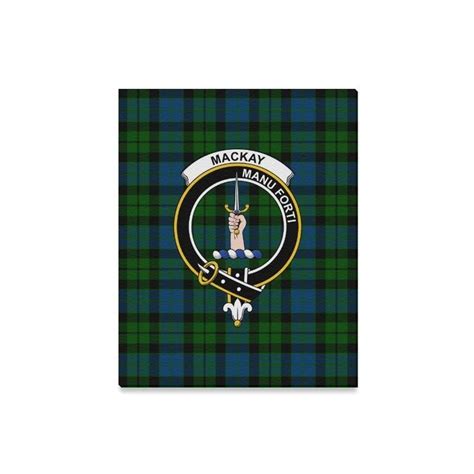 Tartan Canvas Print Mackay Clan A9 Canvas Prints Clan Canvas