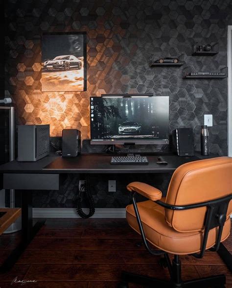 Click visit for more info | Dark and modern gaming setup with a grey ...