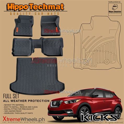 Nissan Kicks 2022 2023 1st 2nd With Cargo Tray V2 Hippo Brand Techmat