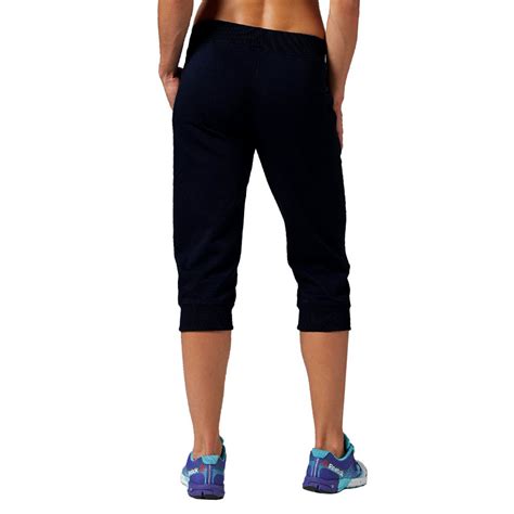 Spodnie Reebok El Capri Damskie Dresowe Sportowe Do Biegania Z