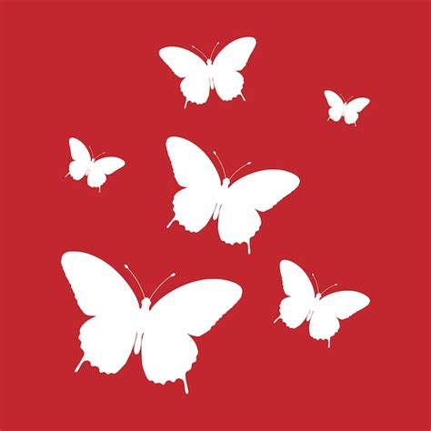 Vectores E Ilustraciones De Siluetas Mariposas Realista Para Descargar