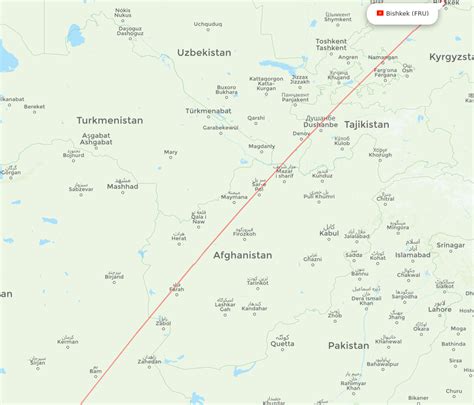 All Flight Routes From Bishkek To Dubai Fru To Dxb Flight Routes