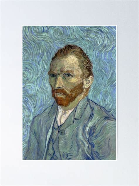 Póster Autorretrato de Vincent van Gogh 1889 famoso cuadro de