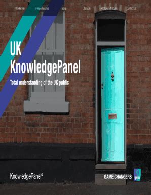 Fillable Online Ipsos Launches UK KnowledgePanel To Provide Total