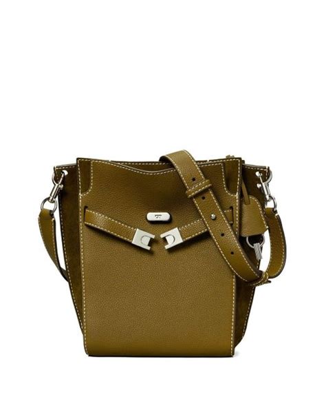 Tory Burch Lee Radziwill Double Bucket Bag In Green Lyst Uk