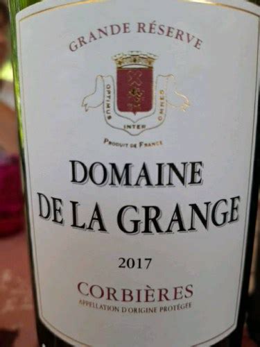 Domaine de La Grange Grande Réserve Corbières Rouge Vivino