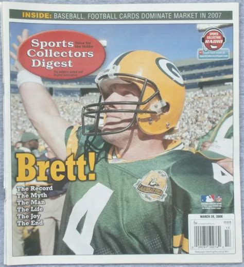 2008 Brett Favre Green Bay Packers Sports Collectors Digest Scd Cover £1028 Picclick Uk