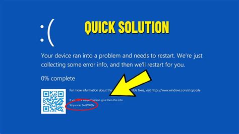 Fix Your PC Ran Into Problem And Needs To Restart Error Stop Code