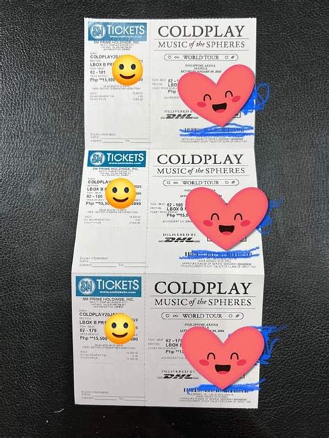 Coldplay In Manila Lbb Premium Tickets Vouchers Event Tickets On