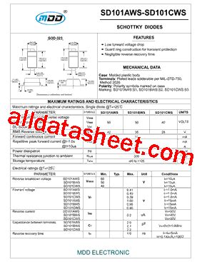 Sd Bws Datasheet Pdf Microdiode Electronics Jiangsu Co Ltd